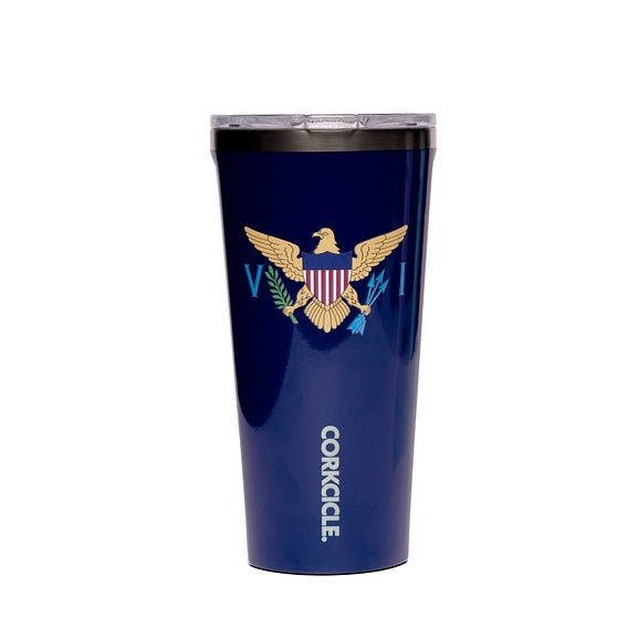 Navy Blue Trident Tumbler