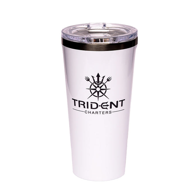 White Trident Tumbler