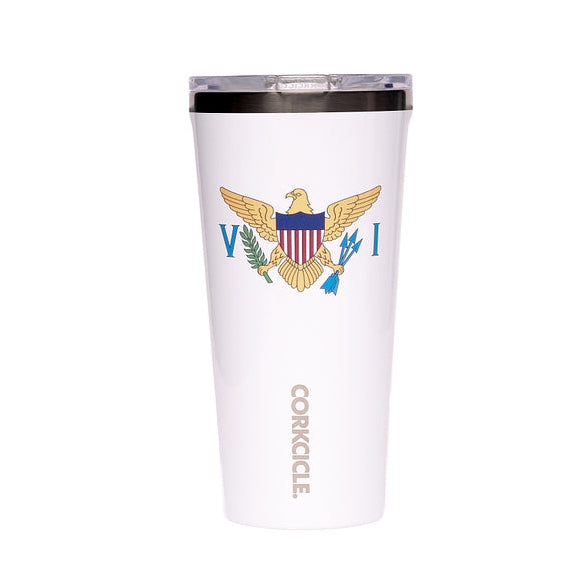 White Trident Tumbler