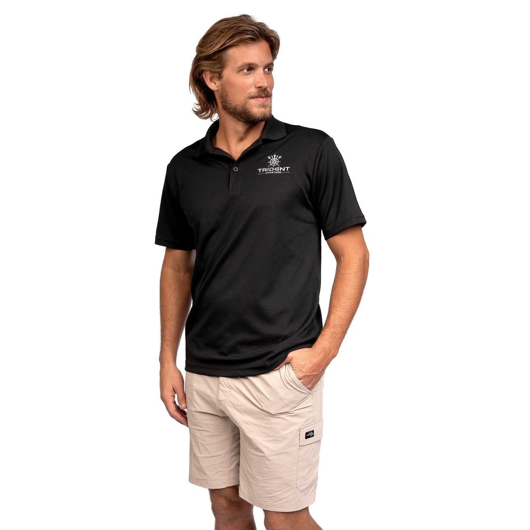 Black Trident Polo