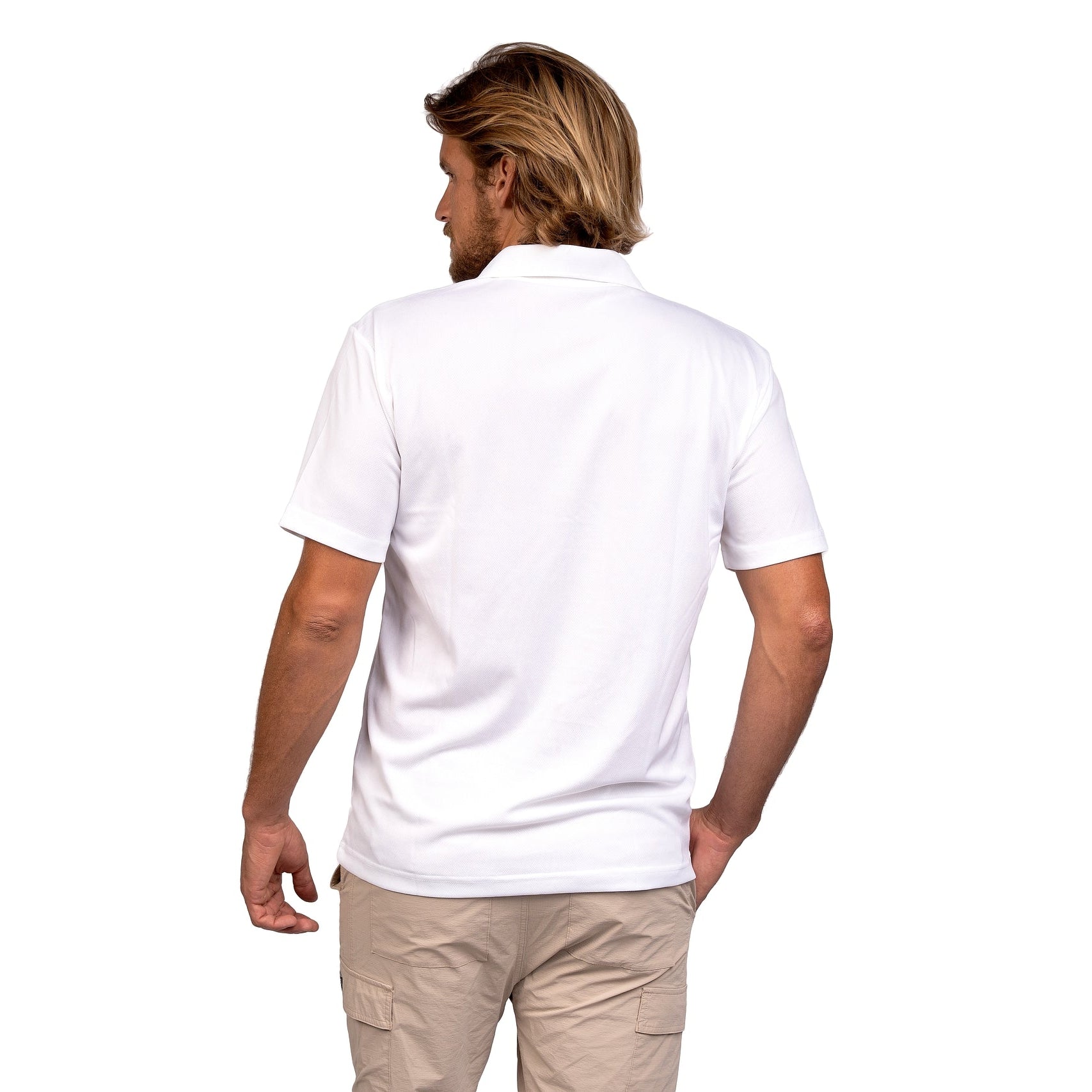 White Trident Polo