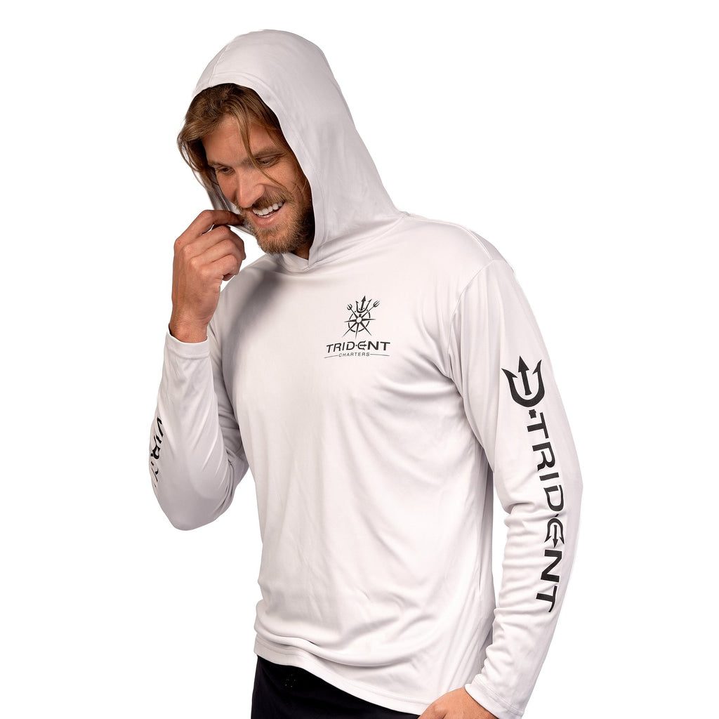 Silver Trident Hood Long Sleeve