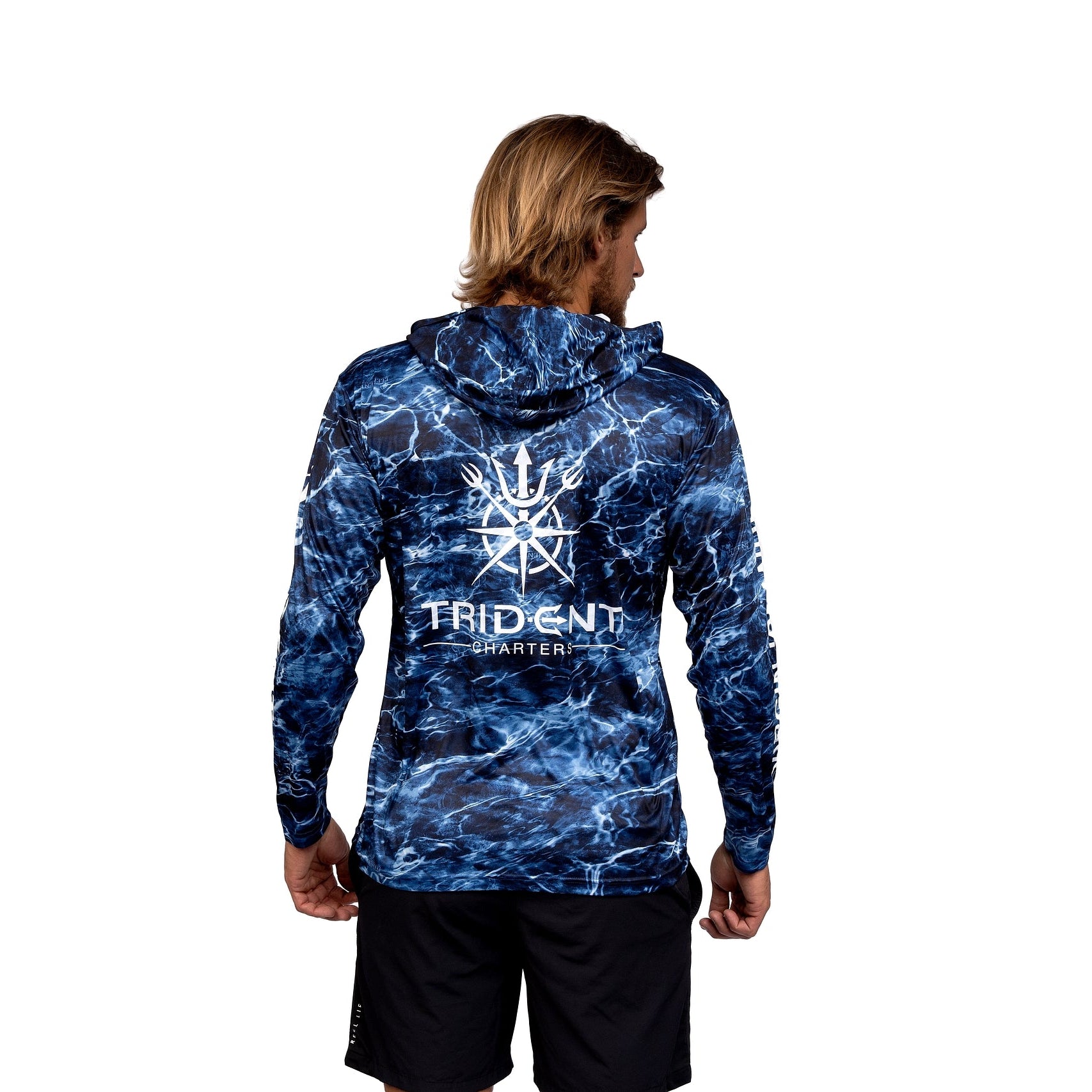 Aqua Trident Hood Long Sleeve