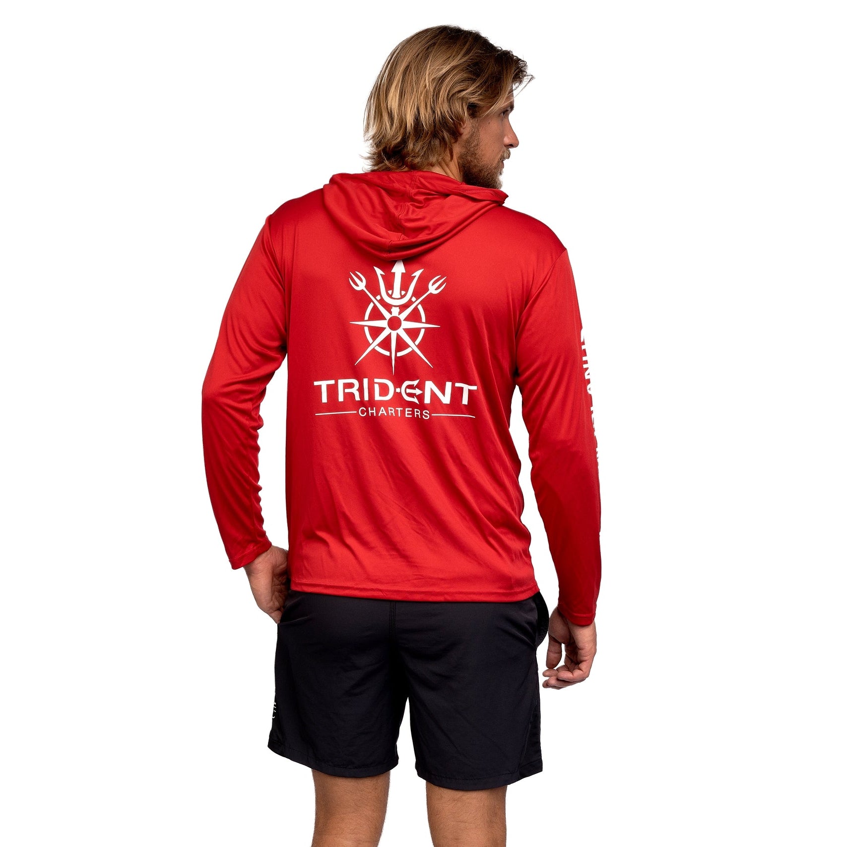 Red Trident Hood Long Sleeve