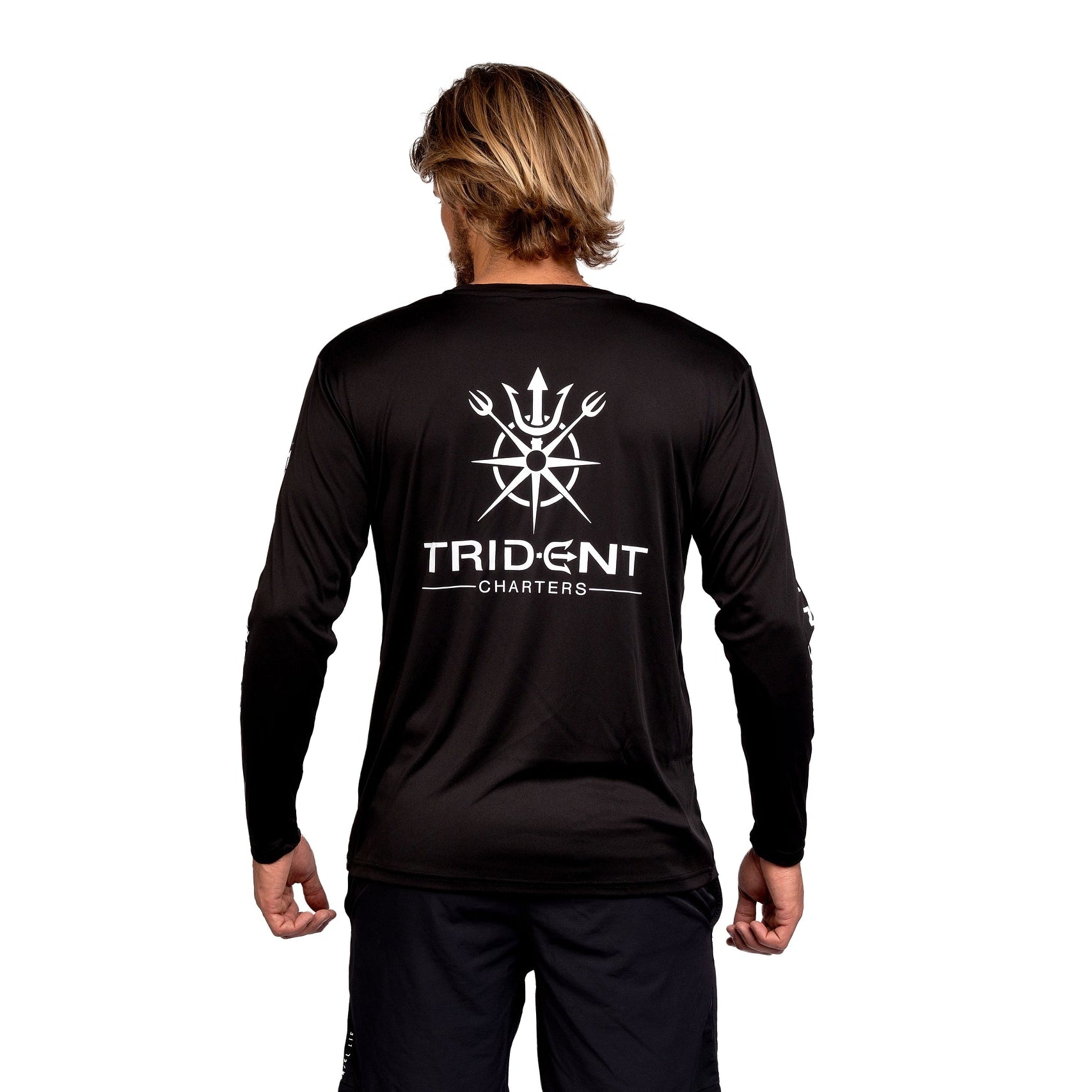 Black Long Sleeve Trident Shirt