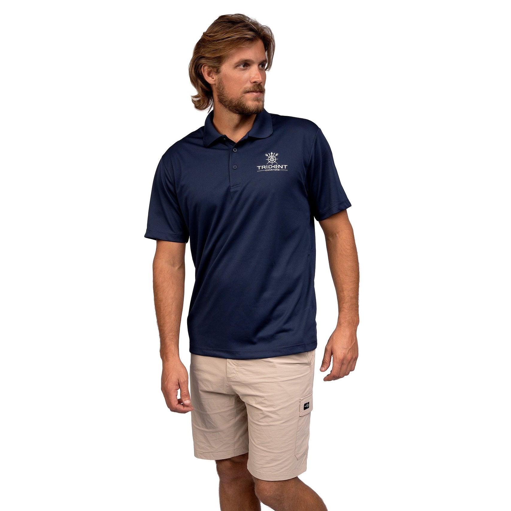 Navy Blue Trident Polo