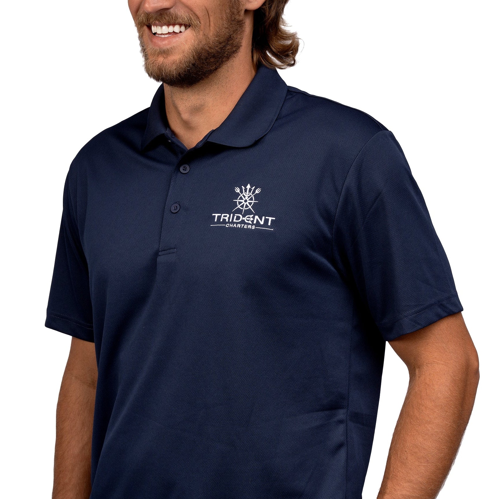 Navy Blue Trident Polo